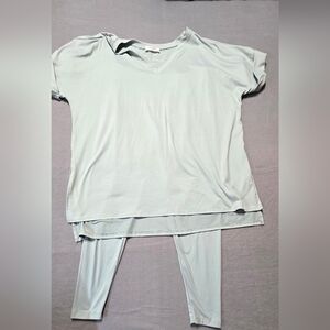 Zenana SET EUC XL Classic Seafoam Women's Set PTP 27 Waist 18 Inseam 27